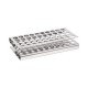 Brand 50-Tube Stainless Steel Z-style Test Tube Rack B8290