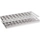 Brand 50-Tube Stainless Steel Test Tube Rack B8921